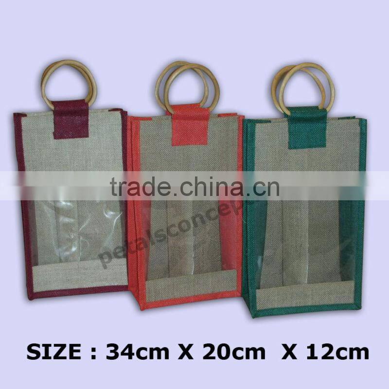 Ideal promotional jute wine bag