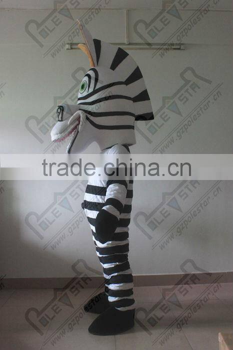 new black and white strips horse mascot costumes
