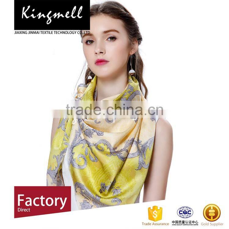 Custom women's print silk scarf for 2017 summer most selling products
