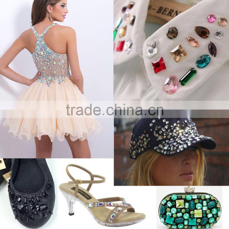 DZ-3010 china wholesale loose crystal rhinestone fancy stone for wedding dresses
