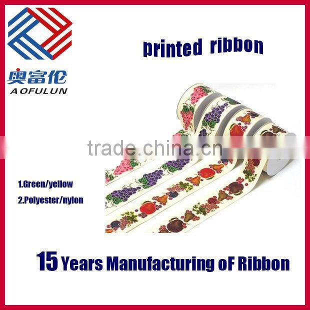 100% polyester printed ribbon