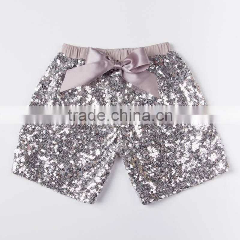2016 china yiwu rand product and wholesale and EXW price sequin shorts for baby kids for summer and sport wearing