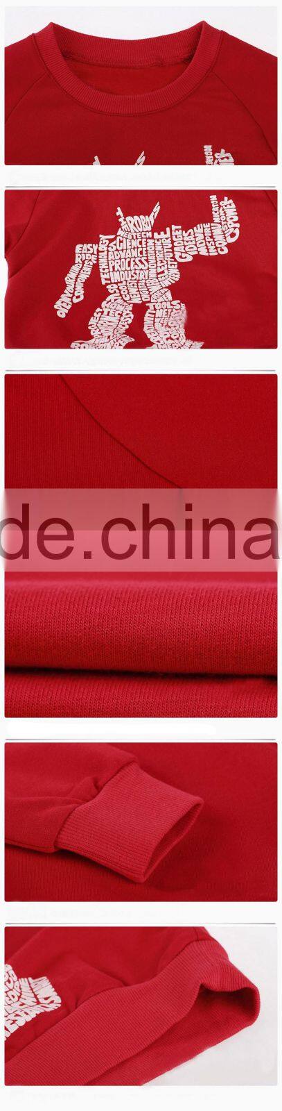 Toddler Kids printed pullover sweatshirt fleece or terry fabric long sleeve baby boys jumper for spring or autumn season