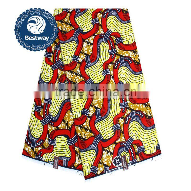 New Nigerian Wax Printed Ankara Fabrics African Wax Lace 2017