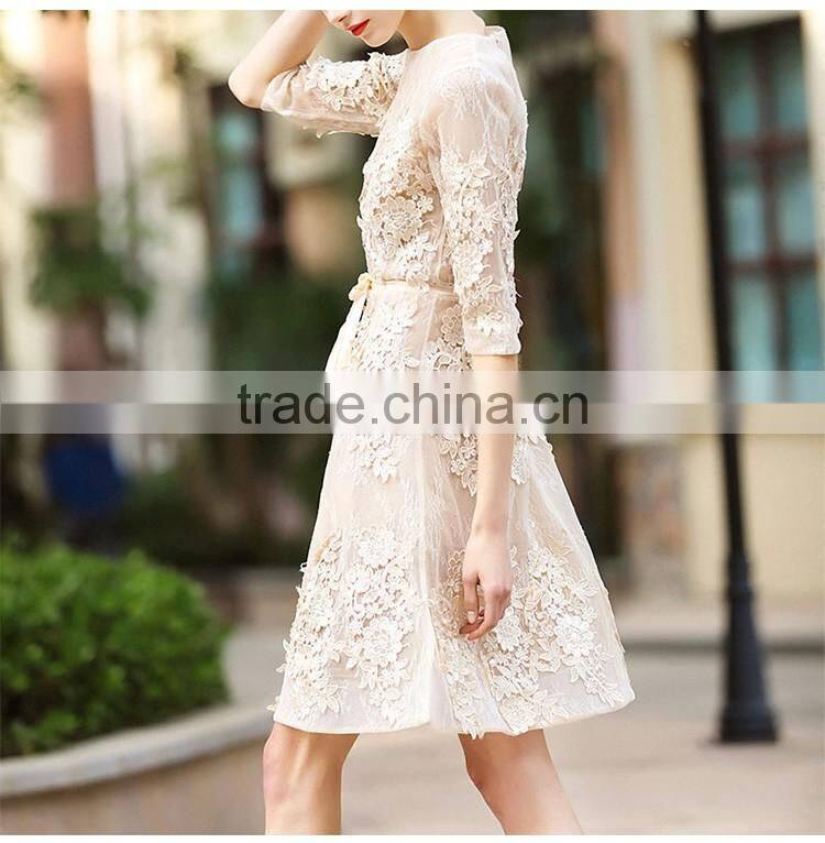 Maxnegio Office Ladies Formal Wear Ladies Lace Day Dress