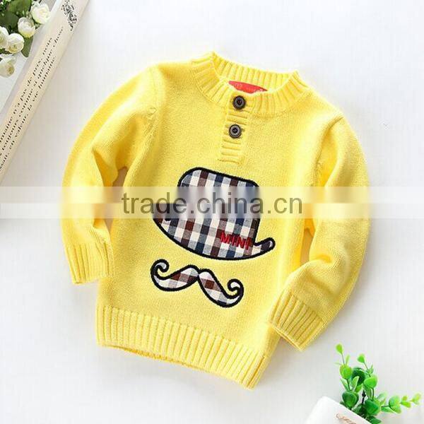 Baby Boys Cotton Sweaters 2015 Knitted Kids Pullover Sweater
