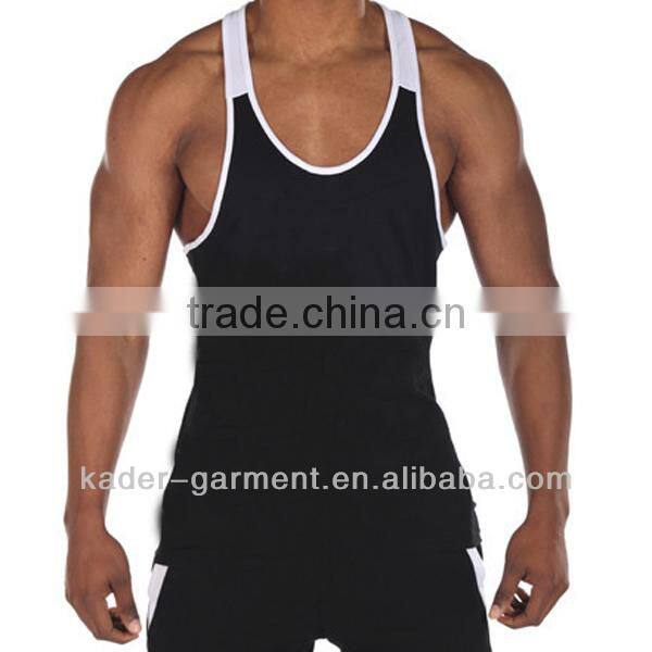 stringer tank top for men made in china cotton stringer gym singlets