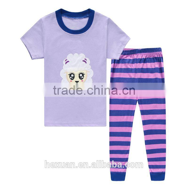 OEM or stocked designs Fashion best price wholesale childrens cotton pajamas
