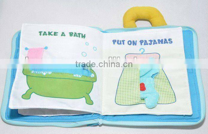 kids educational cloth book for children