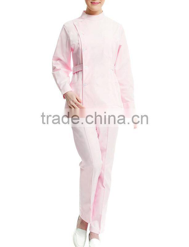 Custom long sleeve medical uniform nurse hospital uniform