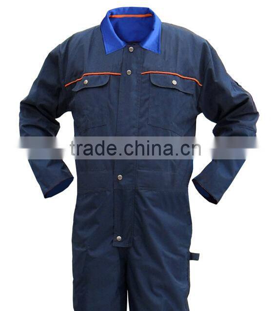 Wholesale poly/cotton OEM manufacturer overall workwear uniform design