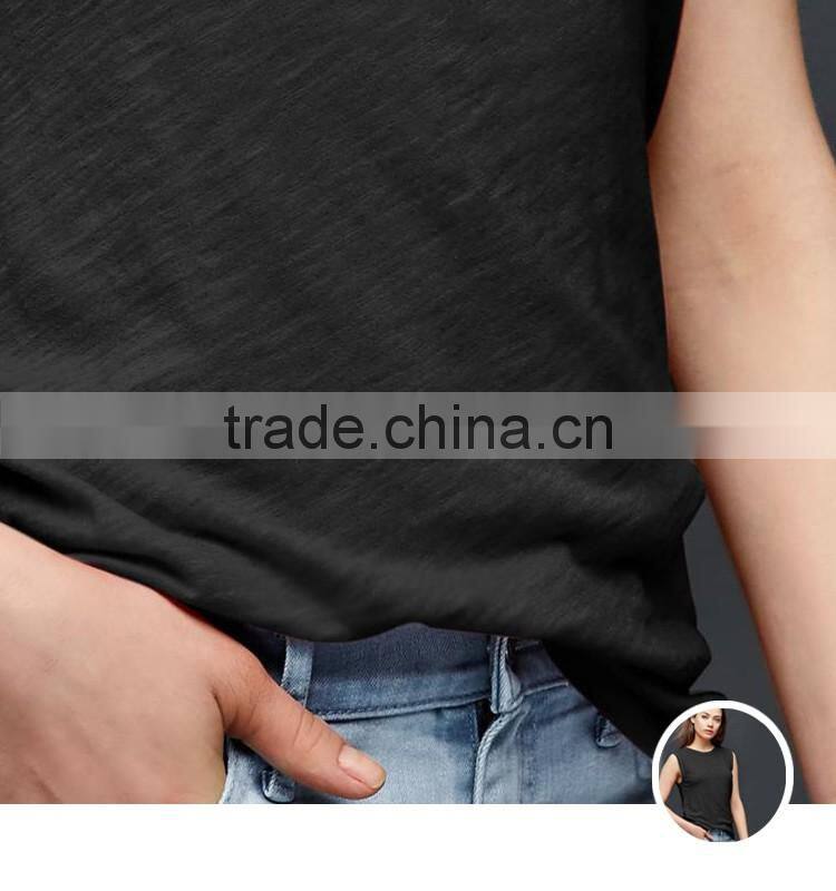 Custom 100% cotton vest women plain tank top wholesale in guangzhou
