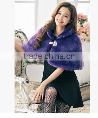 Imitation fox fur fur vest three stripe Europe and the United States fake fur vest burst models