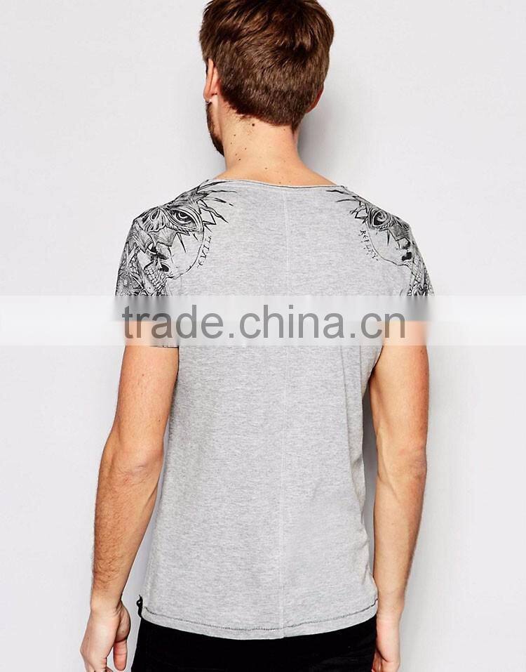 Guangzhou Shandao OEM Manufacturing Casual Summer 200g 40% Cotton 60% Polyster Short Sleeve O-neck Custom Men T Shirts Big Order