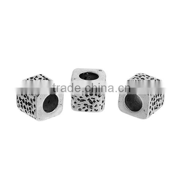 Zinc Based Alloy Spacer Beads Rectangle Antique Silver
