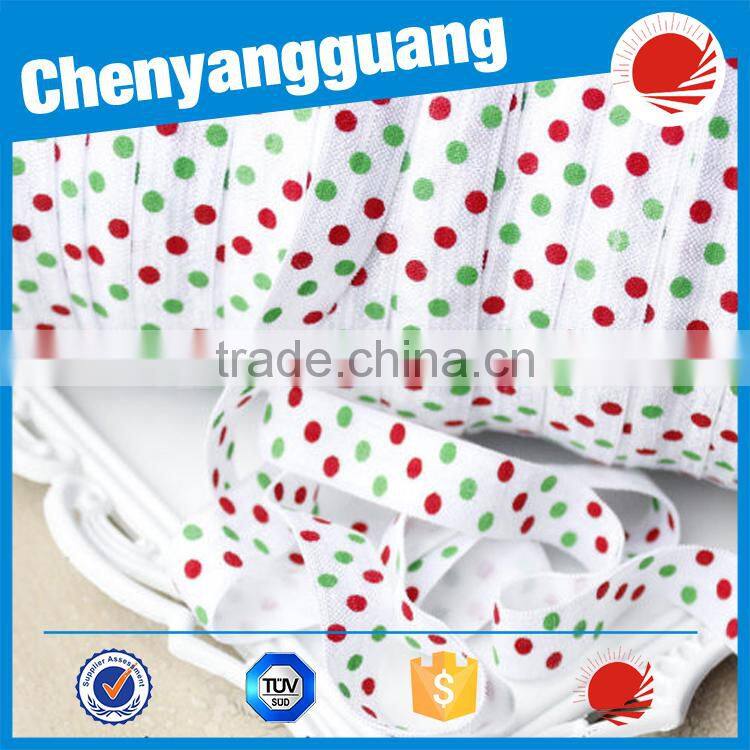 2017 New Design CYG Flat Customized Printed Elastic Webbing
