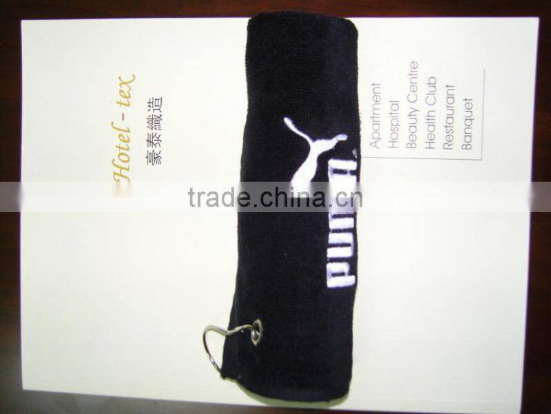 Luxury Golf towel with embroidery logo, hotel towels
