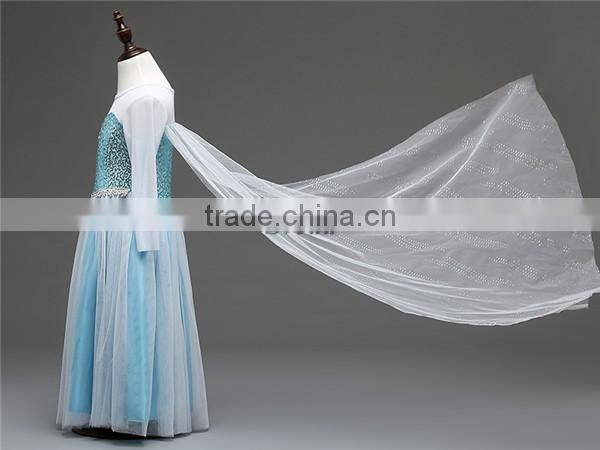 Hot Movie Frozen dress fashion dress children dress cosplay costume for girls