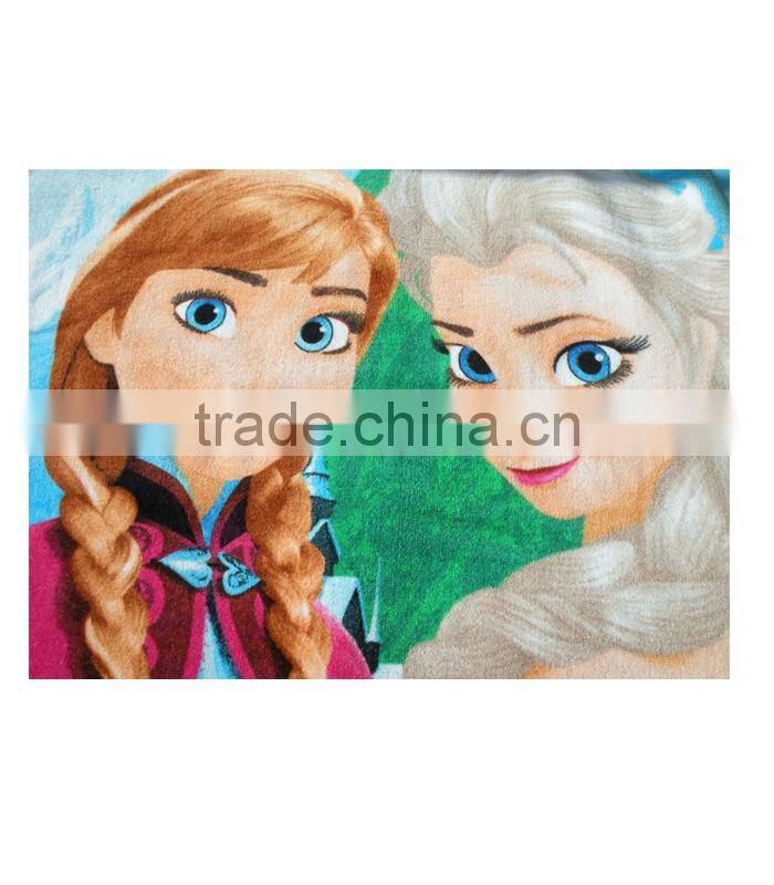 China manufacturer 100 cotton OEM Frozen reactive printing beach blanket towels