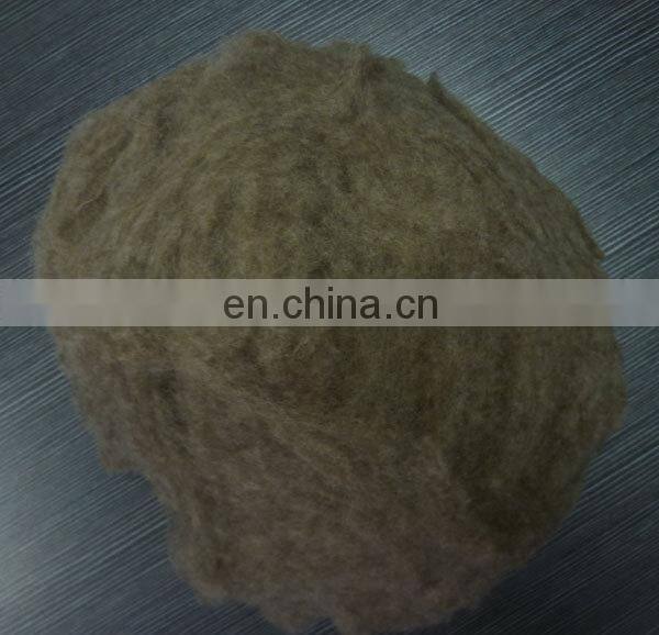 100% Pure Dehaired and Carded Chinese Sheep Wool Dark Shade 19.5mic/30-32mm