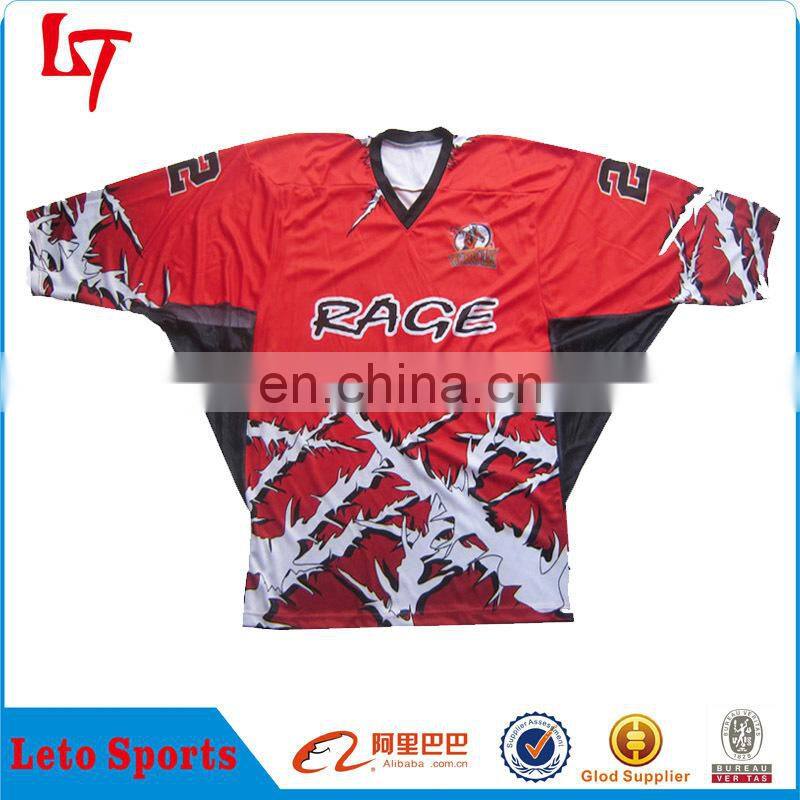 customized sublimation team training box lacrosse jerseys