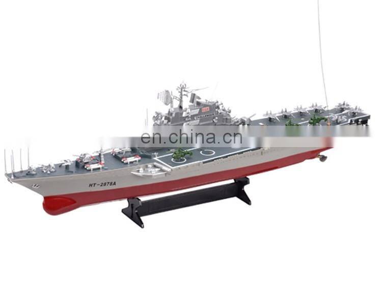 Remote Control Boats Hengtai Upgraded 1:275 Remote Control Model Aircraft Carrier High Speed RC Boat