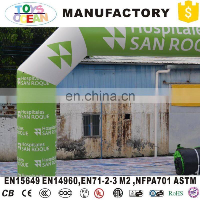 Giant PVC advertising inflatable finish line arch with logo printing customized made