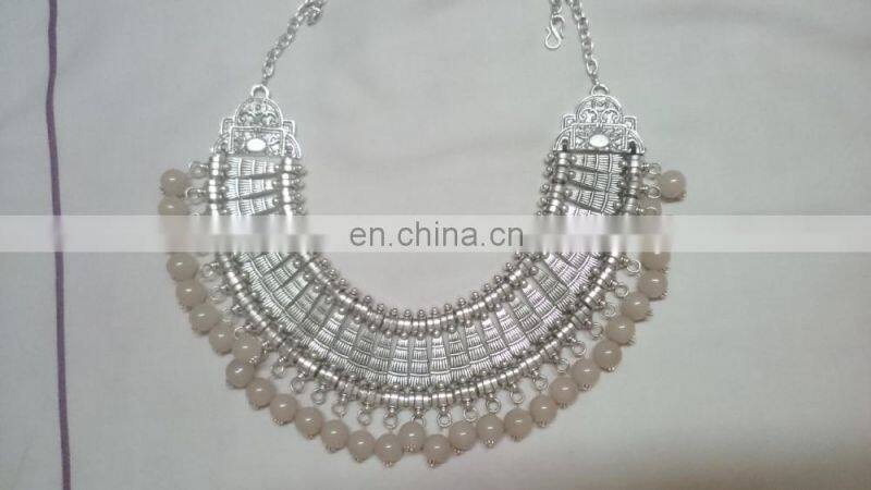 Vintage boho necklace Silver Coin necklace fashion necklaces for women