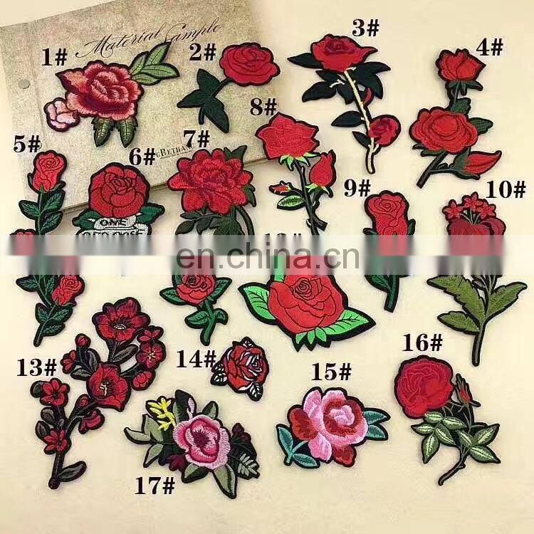 2017 wholesale garment accessories large embroidery sequins patches embroidery hot fix applique iron on patches piece