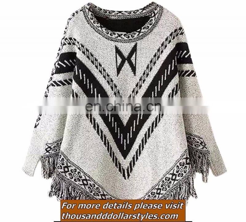 Brand New Cardigan Coat Knitwear Sweater Party Wear Top Style Dress Jacket Indian Handmade Ladies Casual Woolen Poncho T