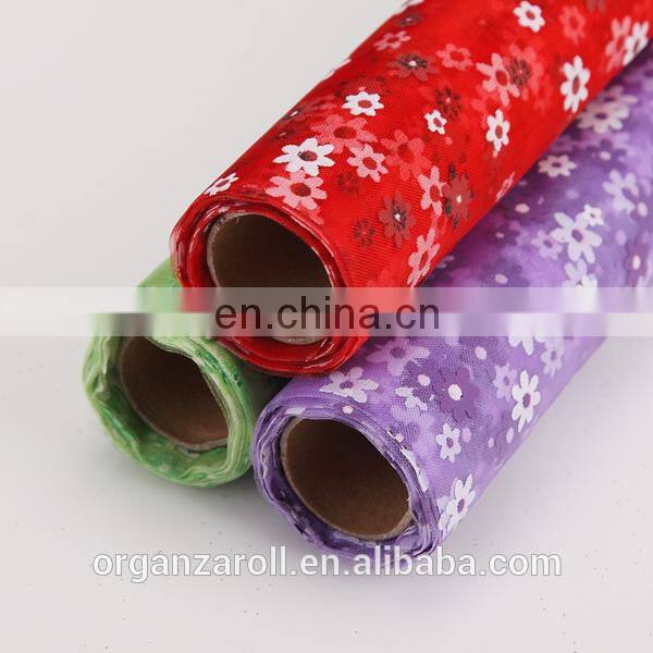 Organza Manufacturers high quality printing organza roll