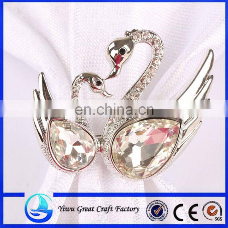 Zinc alloy and diamond brooch angels