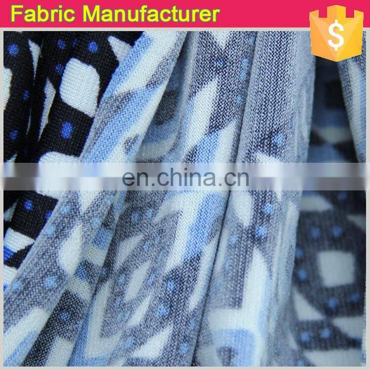 Onway Textile shaoxing printing factory 100%polyester dty softest fleece black and white series printed fabric for lady garments