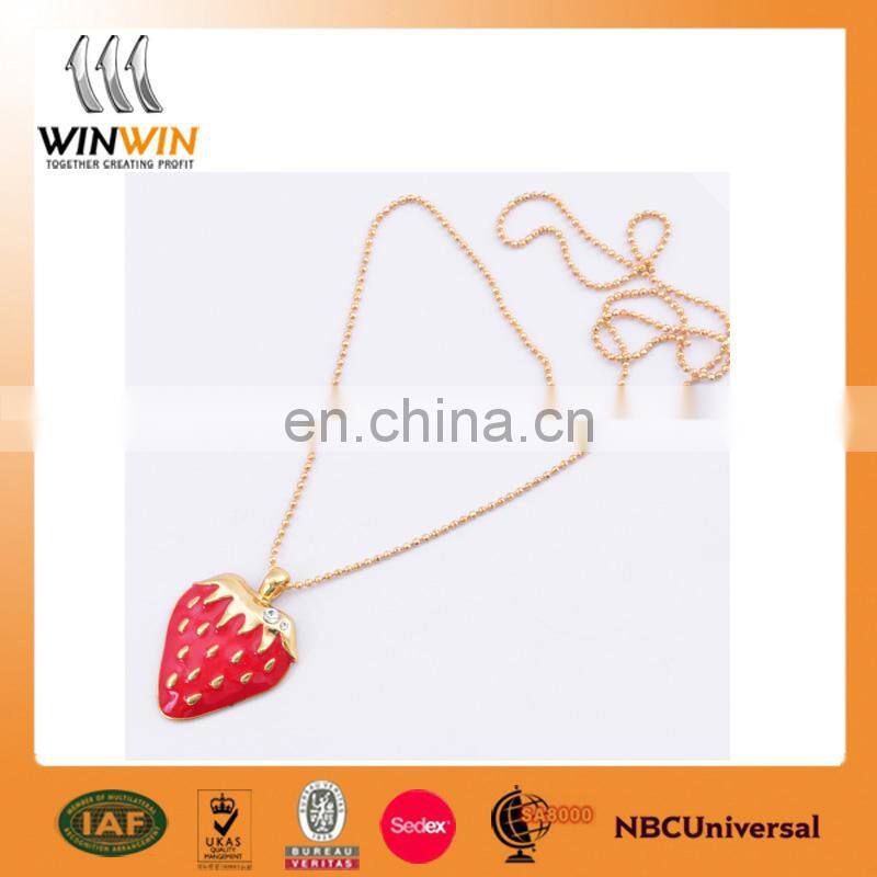 Custom fashion logo alloy necklace for gifts