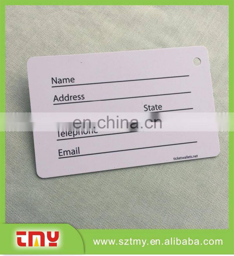 OEM Custom Fashion Design Colorful PVC Luggage Tag