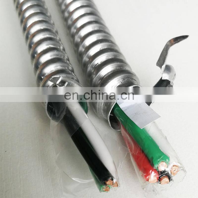 10 12 14 awg AC90WU Steel interlocked Armour cable