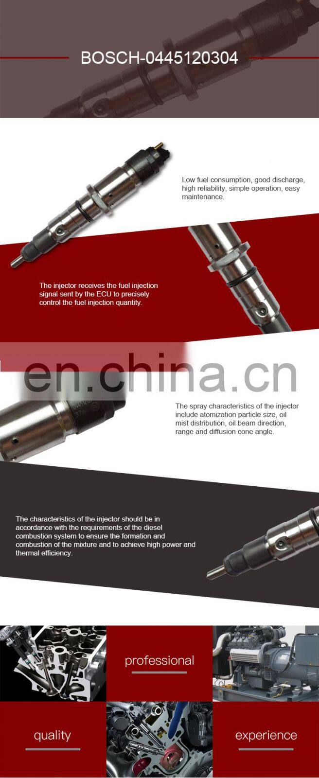 Fully Stocked Engine parts diesel fuel common rail injector 0445120304