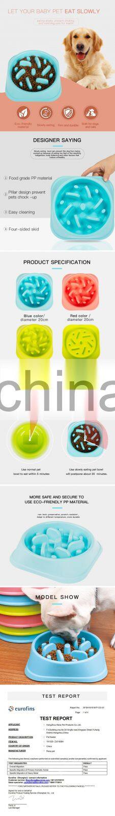 Wholesale Factory Manufacturer Custom Personalized Blank Slow Eating Feeding Food Pet Dog Bowl Feeder