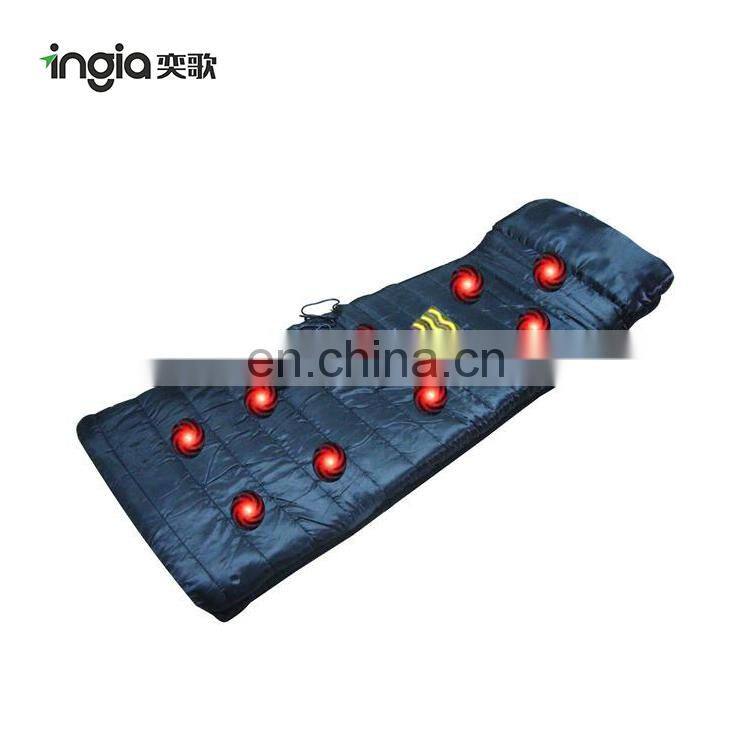 18W Black Vibrating Electric Massage Mat For Bed Wholesale