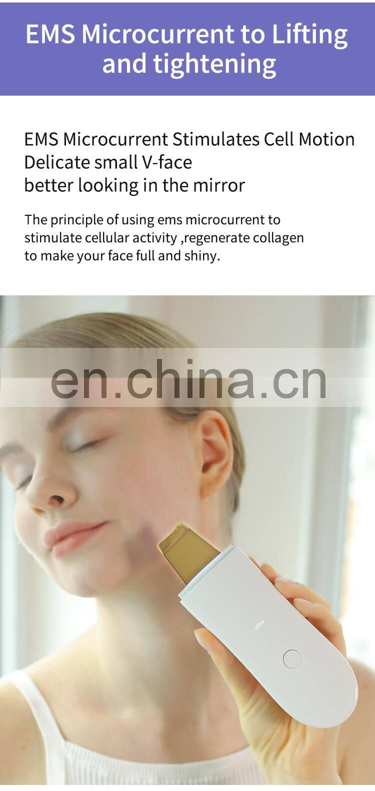 New products face scrubber ultrasonic facial scrubber beauty device