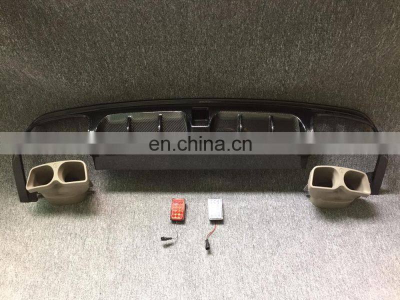 s class w222 rear diffuser exhasut tips muffler tips carbon finber diffuser for w222 to B style 2016 2017 MB auto parts for w222