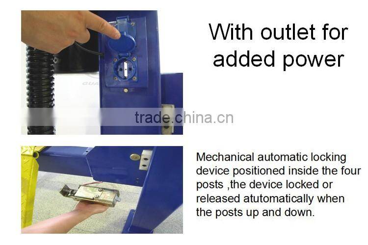 Used 4 Post Car Lift for Sale/Mid Rise Car Lift