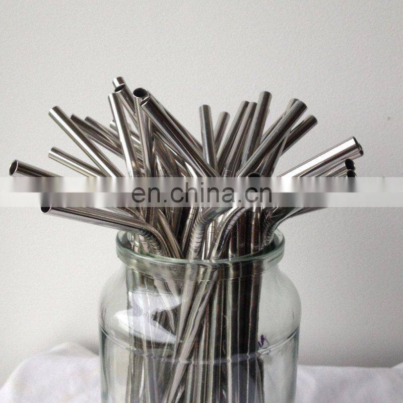 Metal Stainless Steel Drinking Straw Reusable 304 Stainless Steel Straw