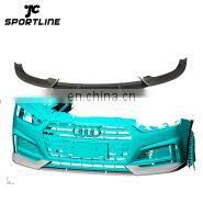 Prepreg Dry Carbon Fiber S5 Car Rear Diffuser Lip for Audi S5 B9 A5 SLINE Sportback 4-Door 2020 2021