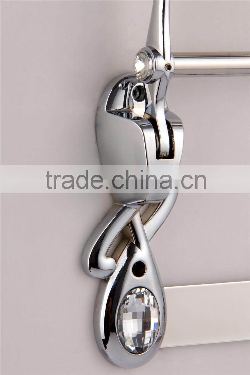 WESDA Stainless steel folding towel rack,folding bathroom rack 166B