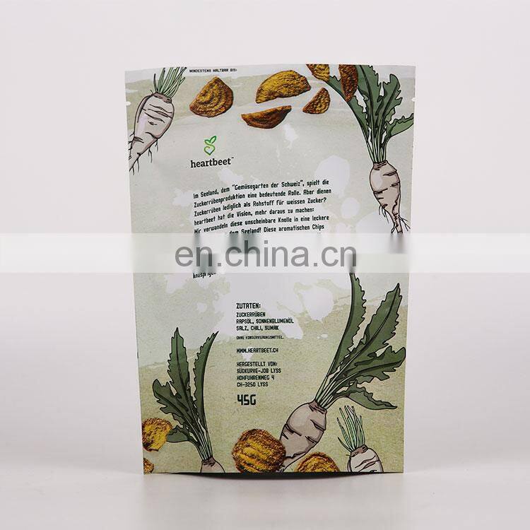 Colorful design custom printed plastic chips packaging food bag