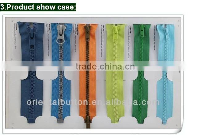VF3# plastic zipper close-end fabric tape KCC zipper
