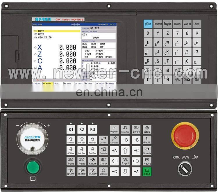 NEWKer CNC 4 axis router controller for lathe similar gsk cnc controller
