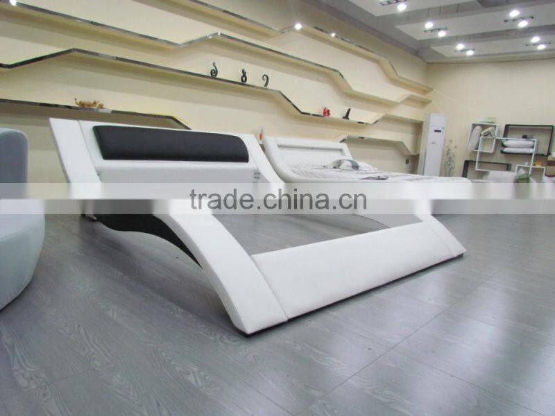 2016 new Bedroom furniture wooden furniture,furniture leather,leather bed sheets for Christmas promotion