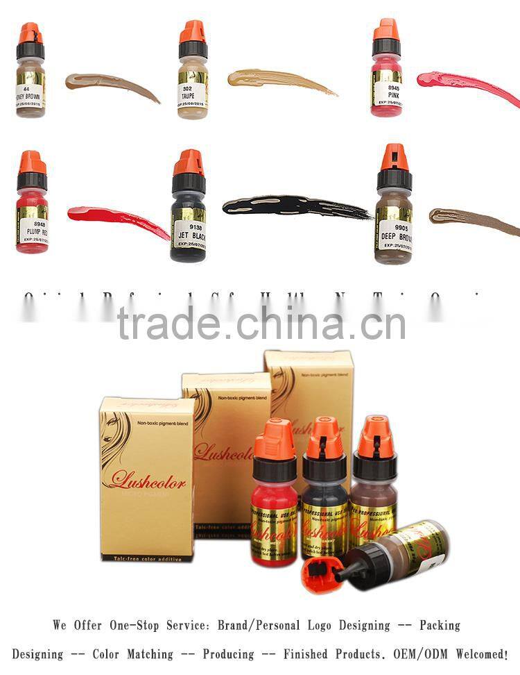 LUSHCOLOR Permanent Makeup Ink Pigment Best Sell Eyebrow Tattoo Ink